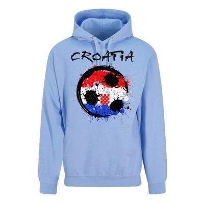 Croatia Soccer Ball Flag Unisex Surf Hoodie