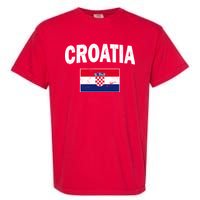 Croatia Team Vintage Soccer Flag Garment-Dyed Heavyweight T-Shirt