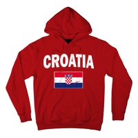 Croatia Team Vintage Soccer Flag Hoodie