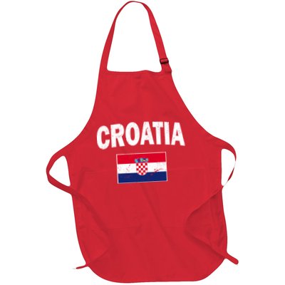 Croatia Team Vintage Soccer Flag Apron