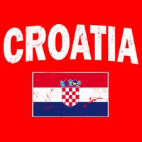 Croatia Team Vintage Soccer Flag Button