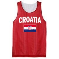 Croatia Team Vintage Soccer Flag Mesh Reversible Basketball Jersey Tank