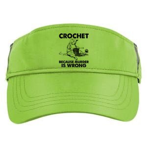 Crochet Because Murder Is Wrong Cat Adult Drive Performance Visor