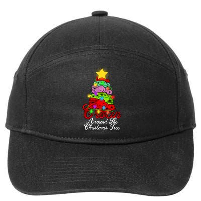 Crocin Around The Christmas Tree 7-Panel Snapback Hat