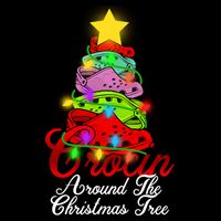 Crocin Around The Christmas Tree Drawstring Bag