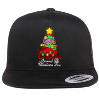 Crocin Around The Christmas Tree Flat Bill Trucker Hat
