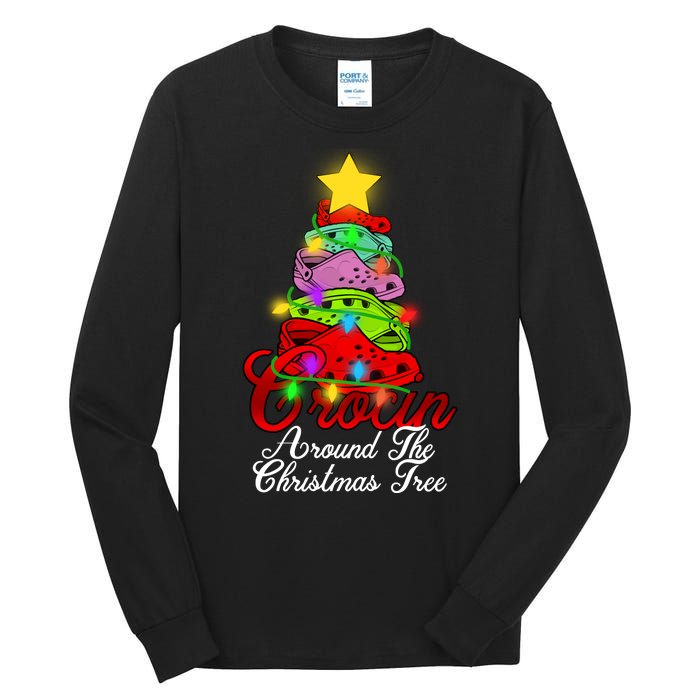 Crocin Around The Christmas Tree Tall Long Sleeve T-Shirt