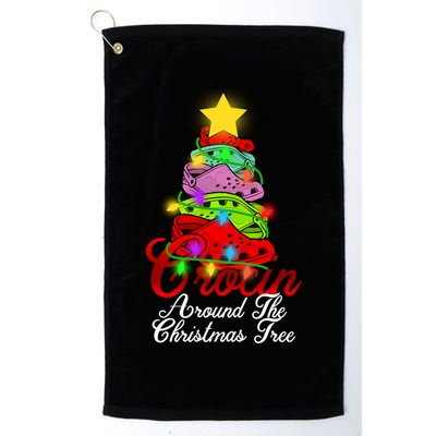 Crocin Around The Christmas Tree Golf Towel