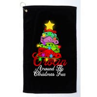 Crocin Around The Christmas Tree Golf Towel