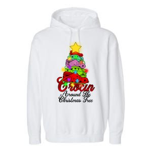 Crocin Around The Christmas Tree Garment-Dyed Fleece Hoodie