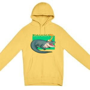 Croki Crocodile Alligator God of Mischief Premium Pullover Hoodie