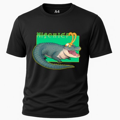 Croki Crocodile Alligator God of Mischief Cooling Performance Crew T-Shirt