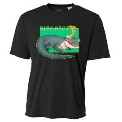 Croki Crocodile Alligator God of Mischief Cooling Performance Crew T-Shirt