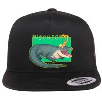 Croki Crocodile Alligator God of Mischief Flatbill Hat
