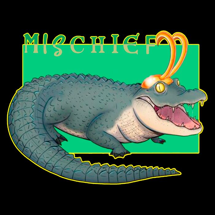 Croki Crocodile Alligator God of Mischief 16 in Basic Backpack