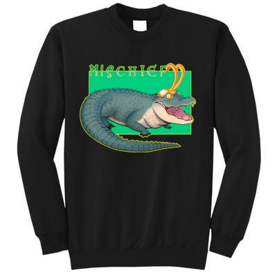 Croki Crocodile Alligator God of Mischief Tall Sweatshirt