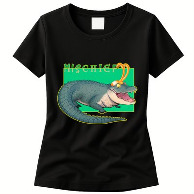 Croki Crocodile Alligator God of Mischief Womens T-Shirt