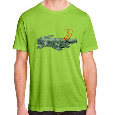 Croki Crocodile Alligator Golden Horns Adult ChromaSoft Performance T-Shirt