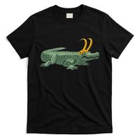 Croki Crocodile Alligator Golden Horns T-Shirt