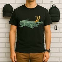 Croki Crocodile Alligator Golden Horns T-Shirt