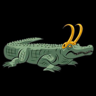 Croki Crocodile Alligator Golden Horns T-Shirt