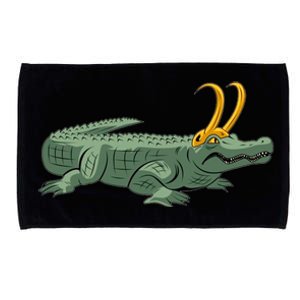 Croki Crocodile Alligator Golden Horns Microfiber Hand Towel