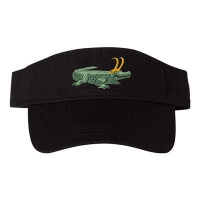 Croki Crocodile Alligator Golden Horns Visor