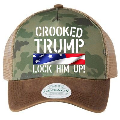 Crooked Trump Lock Him Up USA Legacy Tie Dye Trucker Hat