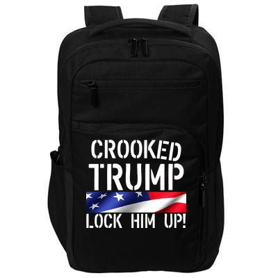 Crooked Trump Lock Him Up USA Impact Tech Backpack