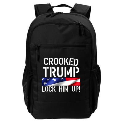 Crooked Trump Lock Him Up USA Backpack