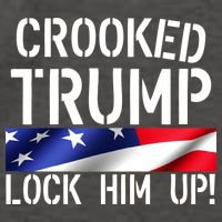 Crooked Trump Lock Him Up USA Vector Backpack