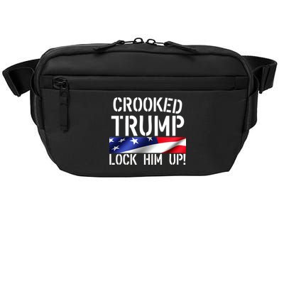 Crooked Trump Lock Him Up USA Crossbody Pack