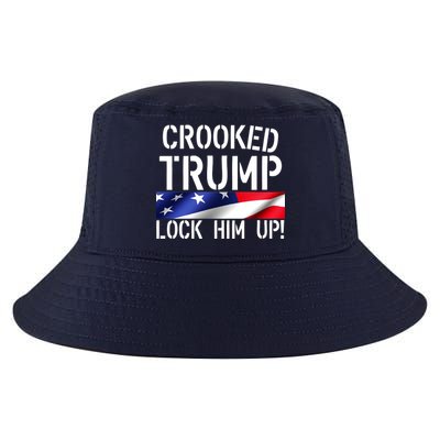 Crooked Trump Lock Him Up USA Cool Comfort Performance Bucket Hat