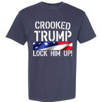 Crooked Trump Lock Him Up USA Garment-Dyed Heavyweight T-Shirt