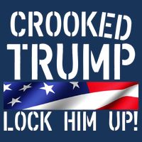 Crooked Trump Lock Him Up USA Garment-Dyed Heavyweight T-Shirt