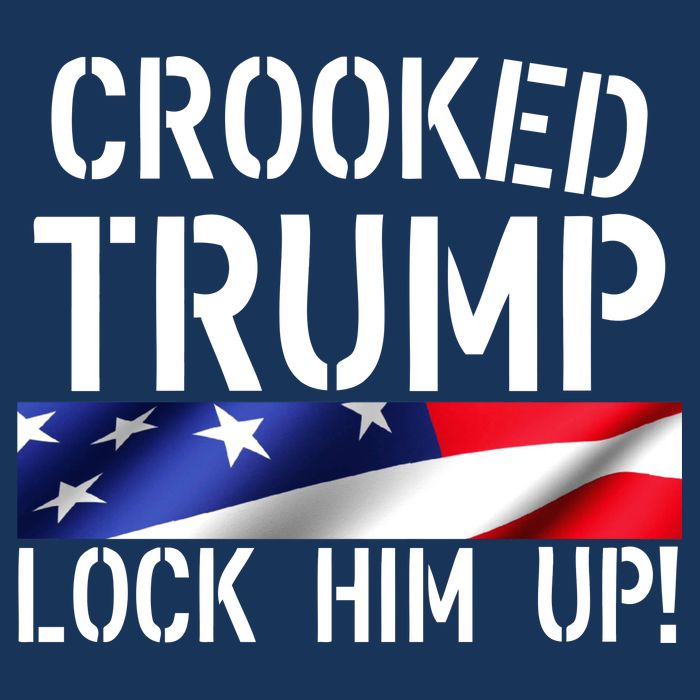 Crooked Trump Lock Him Up USA Garment-Dyed Heavyweight T-Shirt
