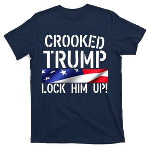 Crooked Trump Lock Him Up USA T-Shirt