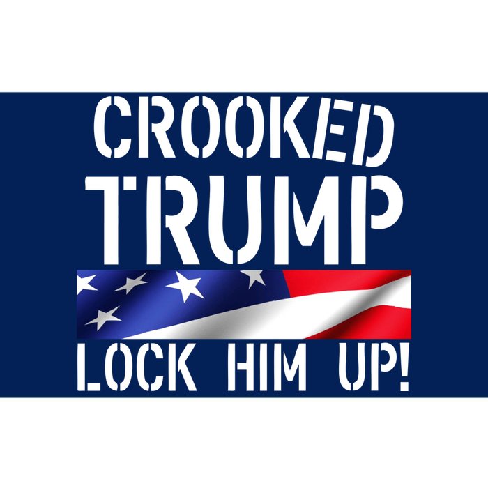 Crooked Trump Lock Him Up USA Bumper Sticker