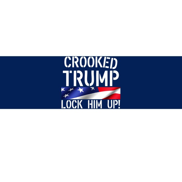 Crooked Trump Lock Him Up USA Bumper Sticker