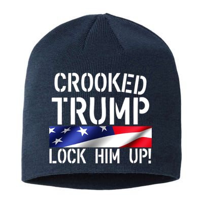 Crooked Trump Lock Him Up USA Sustainable Beanie