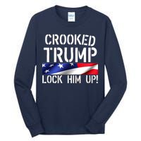 Crooked Trump Lock Him Up USA Tall Long Sleeve T-Shirt