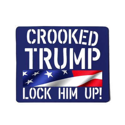 Crooked Trump Lock Him Up USA Mousepad