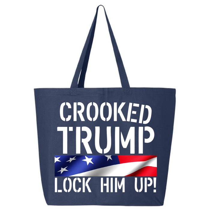 Crooked Trump Lock Him Up USA 25L Jumbo Tote