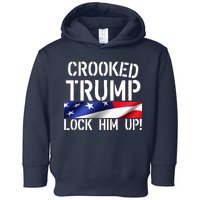 Crooked Trump Lock Him Up USA Toddler Hoodie