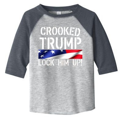 Crooked Trump Lock Him Up USA Toddler Fine Jersey T-Shirt