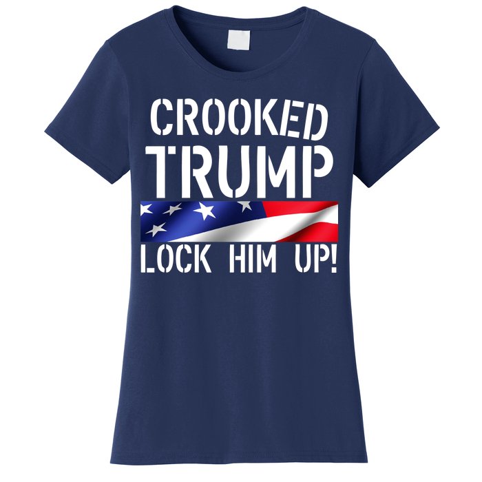 Crooked Trump Lock Him Up USA Women's T-Shirt