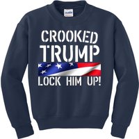 Crooked Trump Lock Him Up USA Kids Sweatshirt