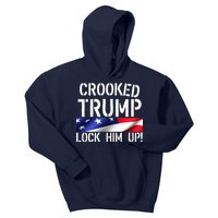 Crooked Trump Lock Him Up USA Kids Hoodie