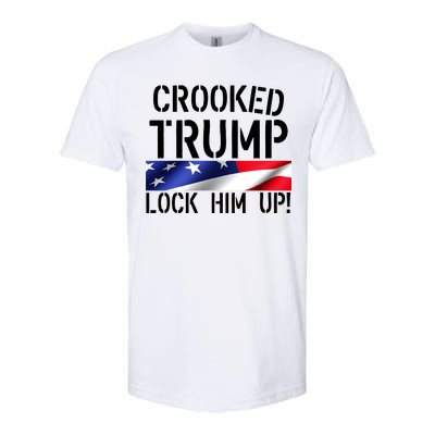 Crooked Trump Lock Him Up USA Softstyle® CVC T-Shirt