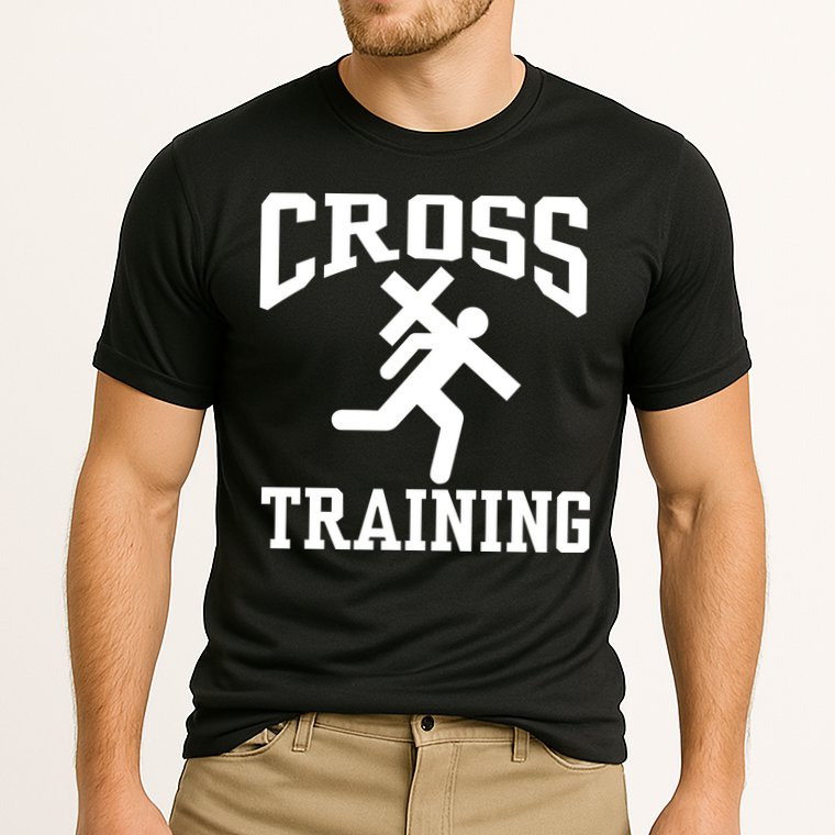 Cross Training Jesus Christian Catholic Cooling Performance Crew T-Shirt
